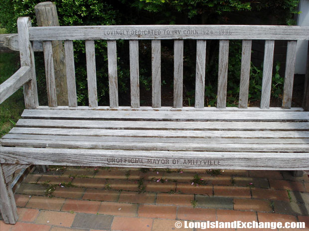 Amityville Historical Bench