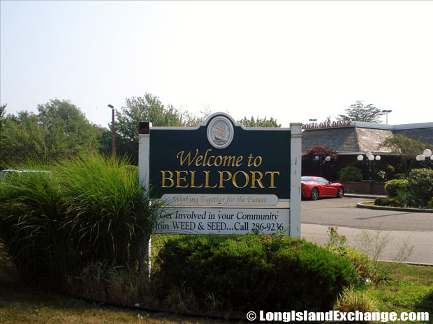 Bellport Welcome Sign