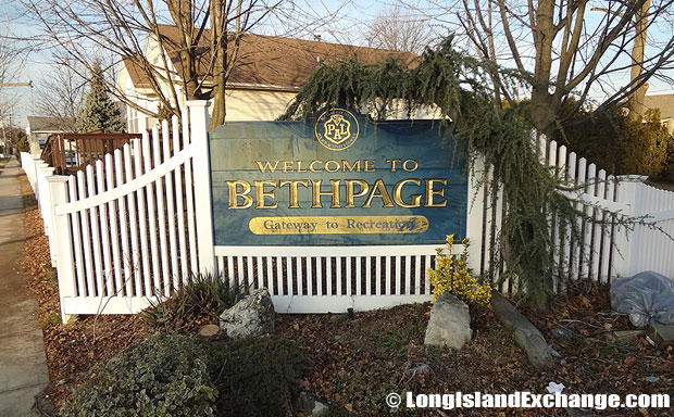 Bethpage Sign and Landscape