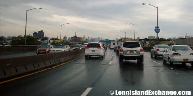 Brooklyn Queens Expressway Westbound from Morgan Avenue, Greenpoint Brooklyn