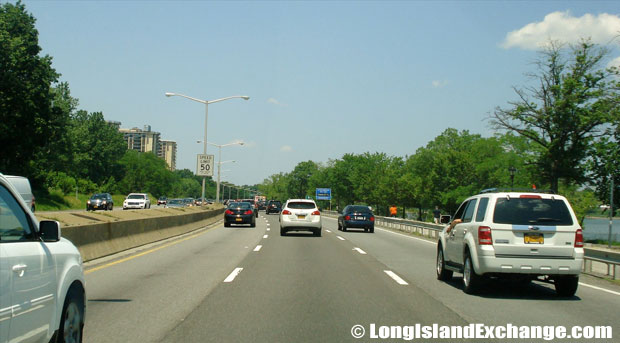 Cross Island Parkway Northbound by Little Neck Bay, Bayside