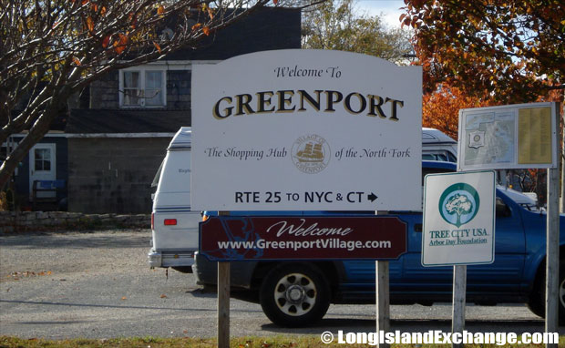 Greenport Welcome Sign