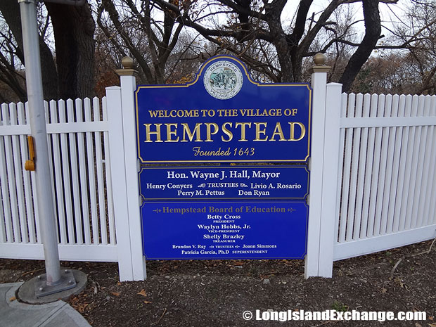 Village of Hempstead Sign