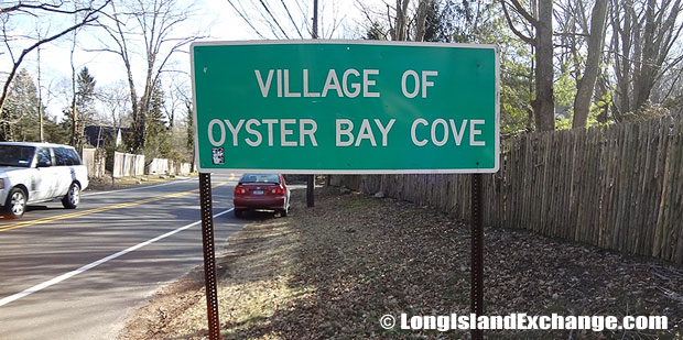 Oyster Bay Cove Sign