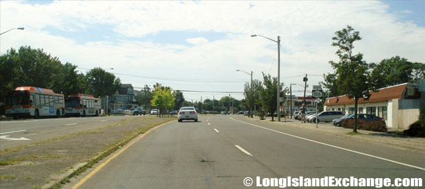 Route 106 Newbridge Road Southbound from Stewart Avenue, Levittown