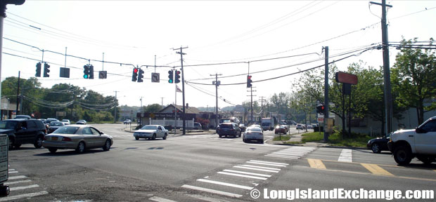 Route 112 Northbound at Middle Country Road Intersection, Coram