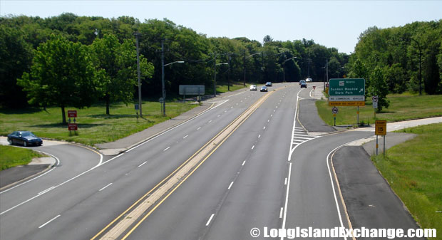 Route 25A Eastbound from Sunken Meadow Parkway, Kings Park