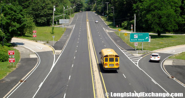 Route 25A WB from Sunken Meadow Parkway, Fort Salonga