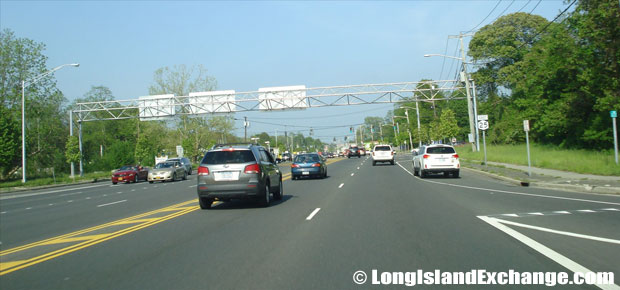 Route 25 Eastbound East of Nicolls Road, Centereach