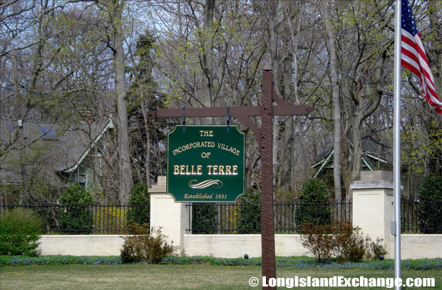 Belle Terre Incorporated Village Sign