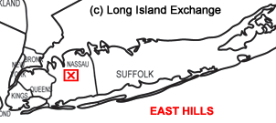 East Hills Long Island Map