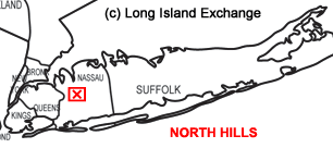 North Hills Long Island Map