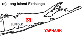 Yaphank, Long Island Map