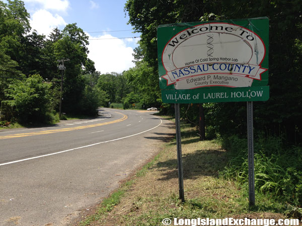 Nassau County and Laurel Hollow Sign