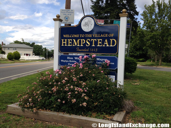 Village of Hempstead Sign