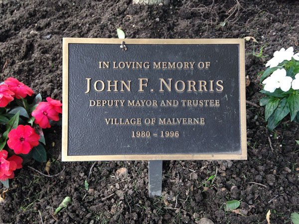 Deputy Mayor John F. Norris Memorial