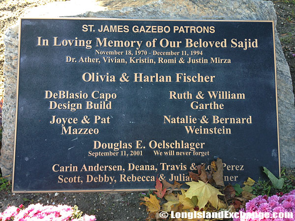 Gazebo Plaque