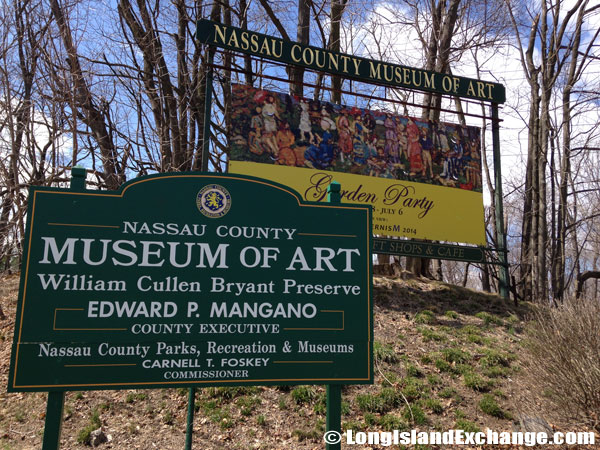 Nassau County Museum of Art Welcome Sign