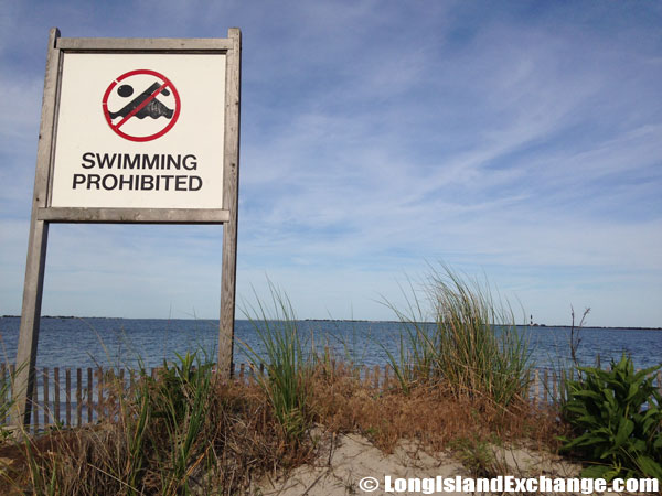 Swimming Prohibited Sign